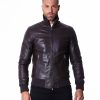 Dark Brown Nappa Lamb leather Jacket