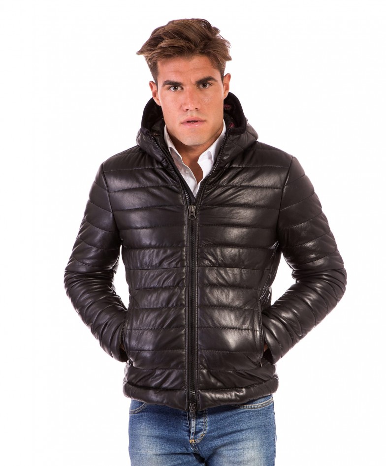 men-s-leather-down-jacket-genuine-soft-leather-central-zip-black-color-mod-teo