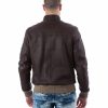 Brown Calf Leather Jacket