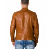 Tan Colour Lamb Leather Jacket Vintage Aspect
