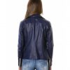 Blue Color – Lamb Leather Jacket Vintage Effect