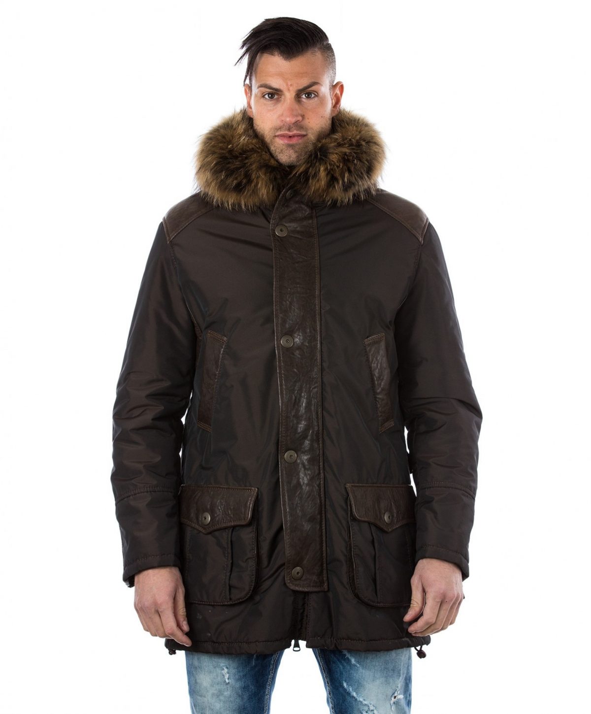 man-leather-and-fabric-coat-fox-fur-hood-brown-marco