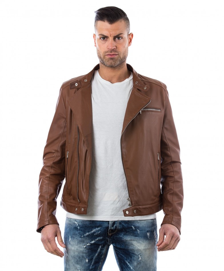 men-s-leather-jacket-genuine-soft-leather-biker-mao-collar-cross-zip-tan-color-mod-raniero-chiodo (5)