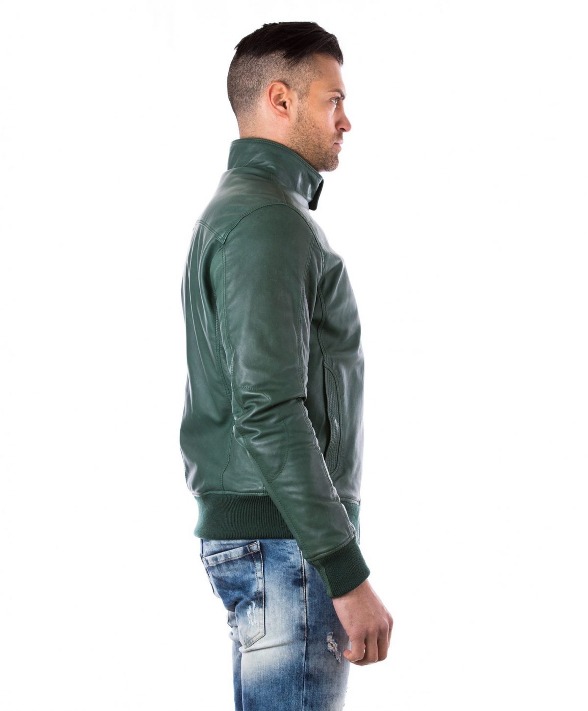 men-s-leather-jacket-genuine-soft-leather-style-bomber-bicolor-wool-cuffs-and-bottom-one-zip-pocket-green-color-thil (3)