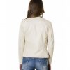Beige Color – Nappa Lamb Leather Jacket Smooth Effect