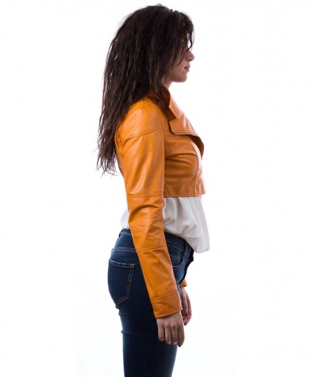 short-leather-bolero-jacket-orange-fiamma