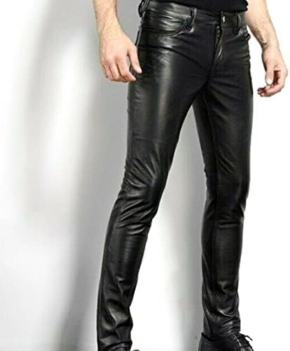 SLIM FIT LEATHER TROUSERS | Black | .OBJECT CI Spain